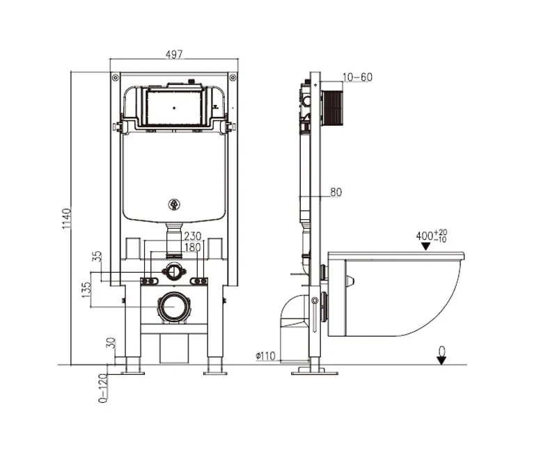 3008AF Concealed Cistern thumbnail 2