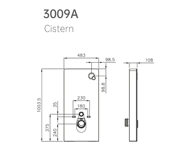 3009A Concealed Cistern thumbnail 2
