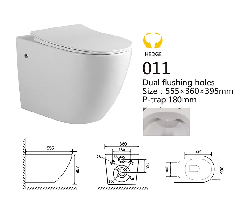 011 Eco Wall Hung Toilet