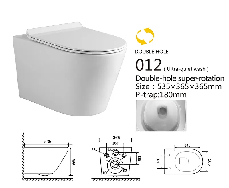 012 Eco Wall Hung Toilet