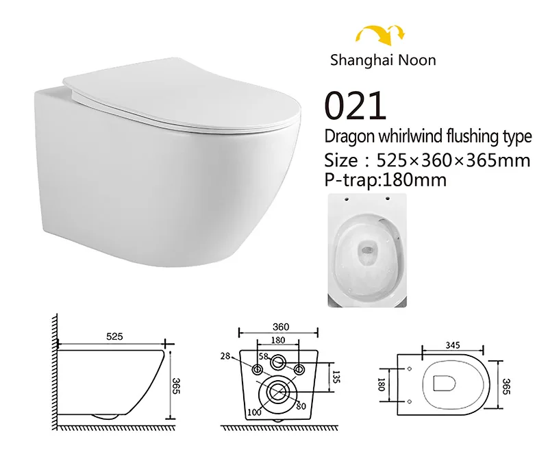 021 Eco Wall Hung Toilet