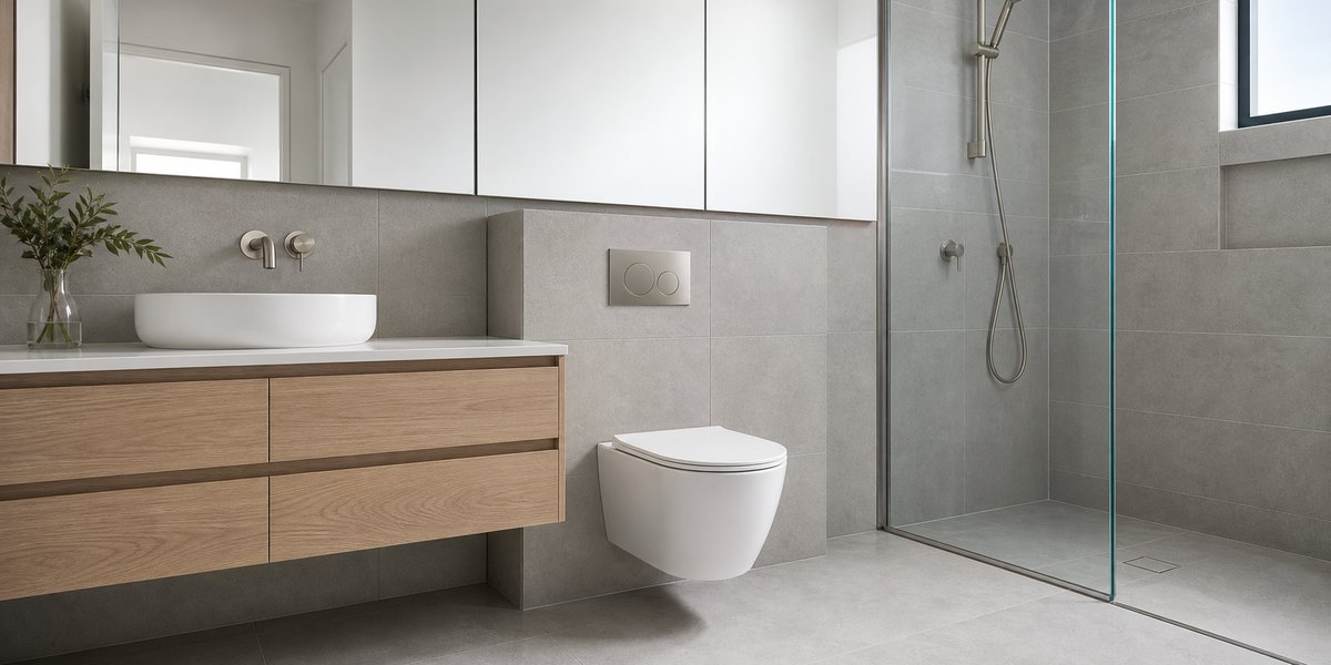 concealed toilet system for residential development bathrooms