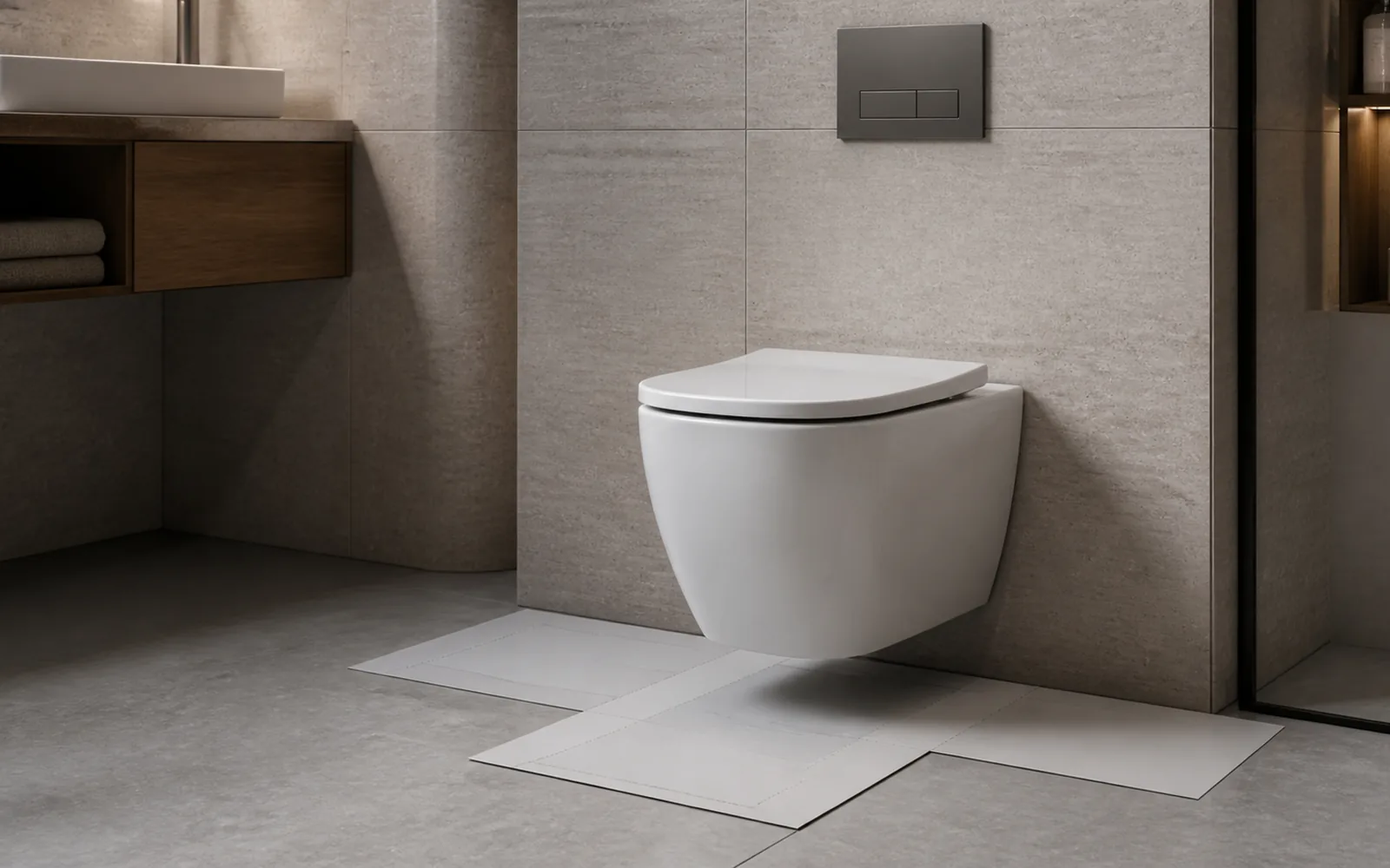 compact wall hung toilet for small bathroom project