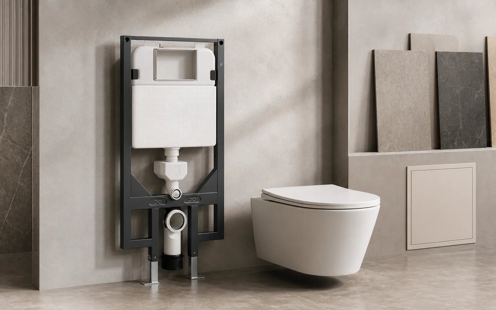 concealed cistern selection for wall hung toilets