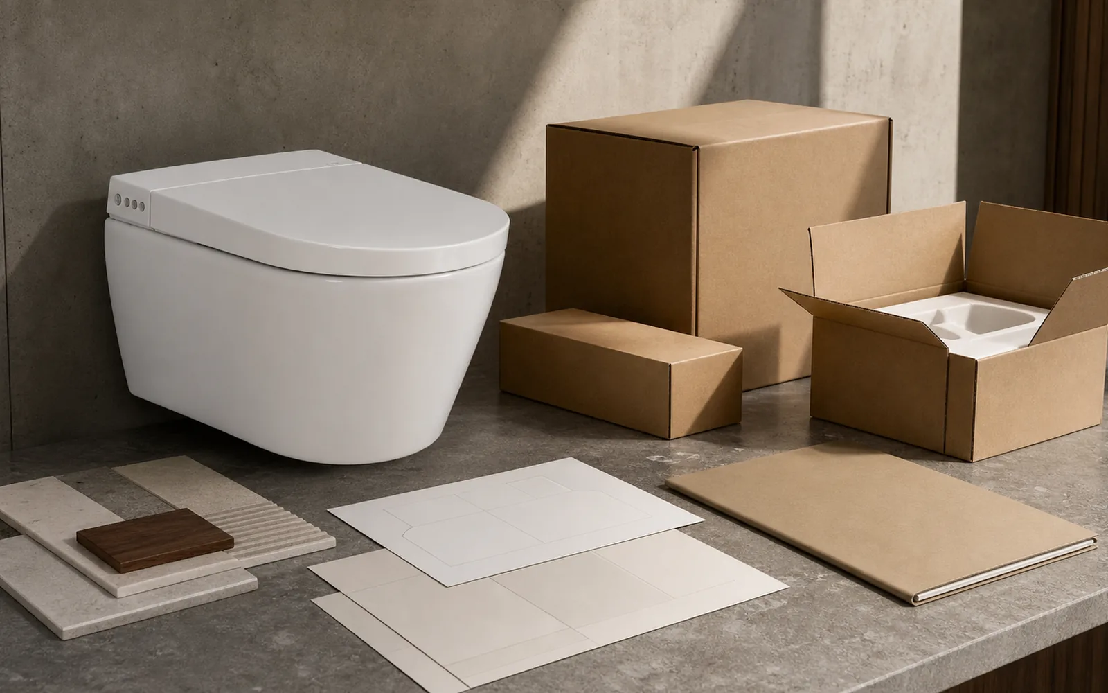 wall hung toilet OEM process from sample to production