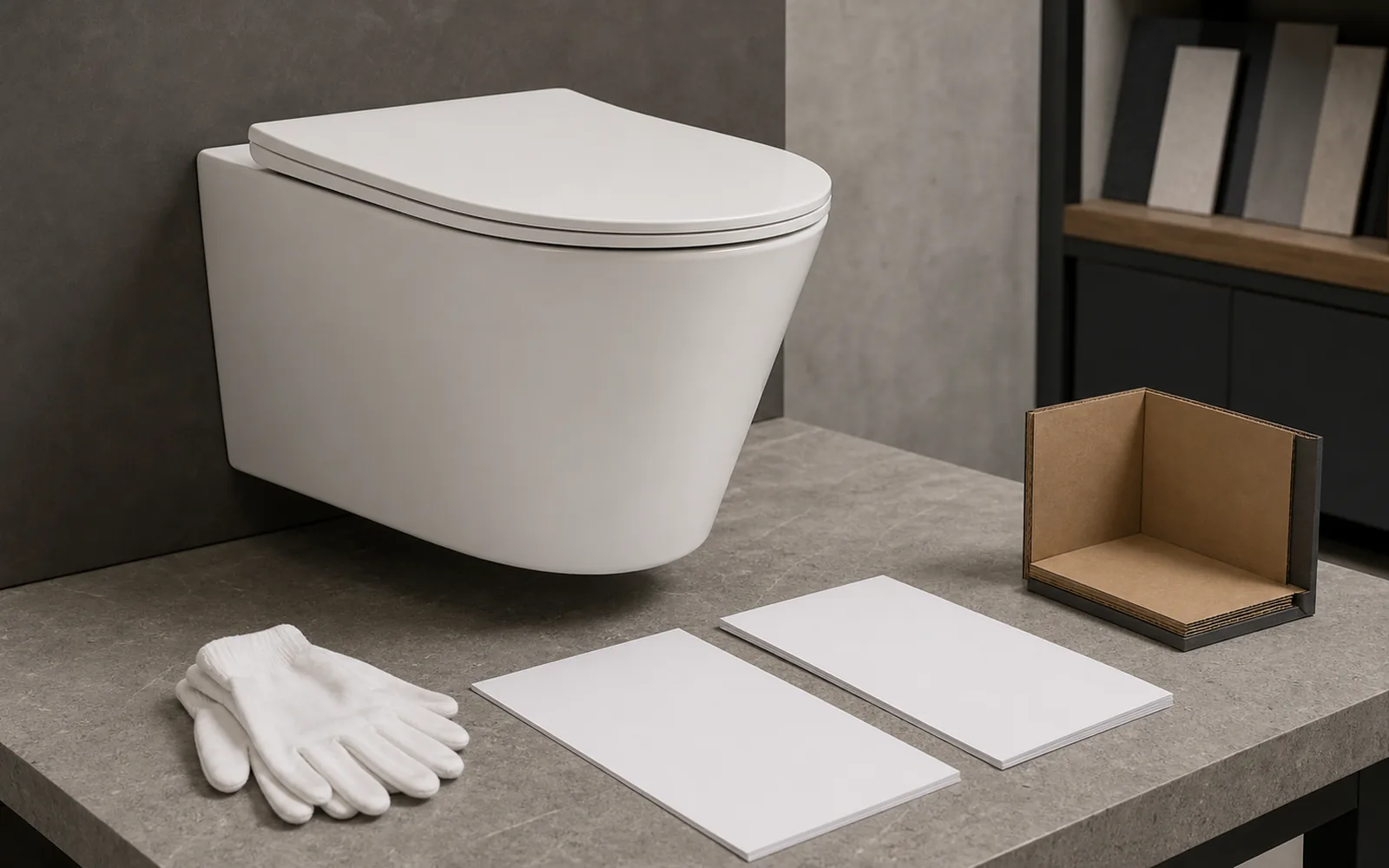 wall hung toilet sample approval checklist